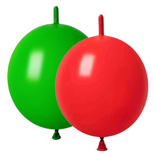 ADIDO EVA Link Balloons Red and Green 12 Inch Quick Link Balloon 80
