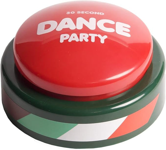 30 Second Dance Party Button with 5 Songs, Instant Fun, Gag Gift for