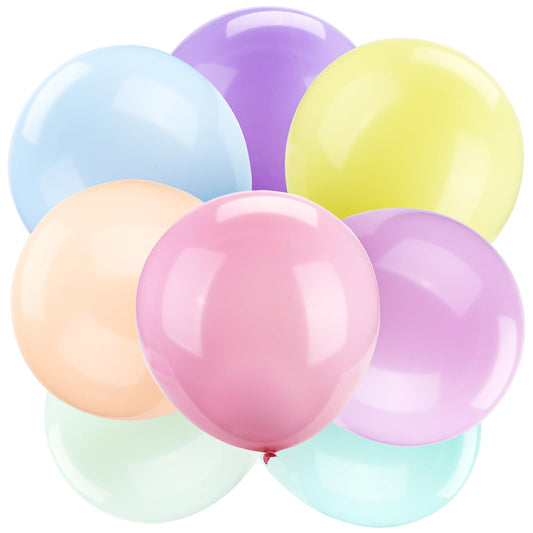 LovesTown 12 PCS Pastel Large Macaron Balloons, 36 Inch Multicolor