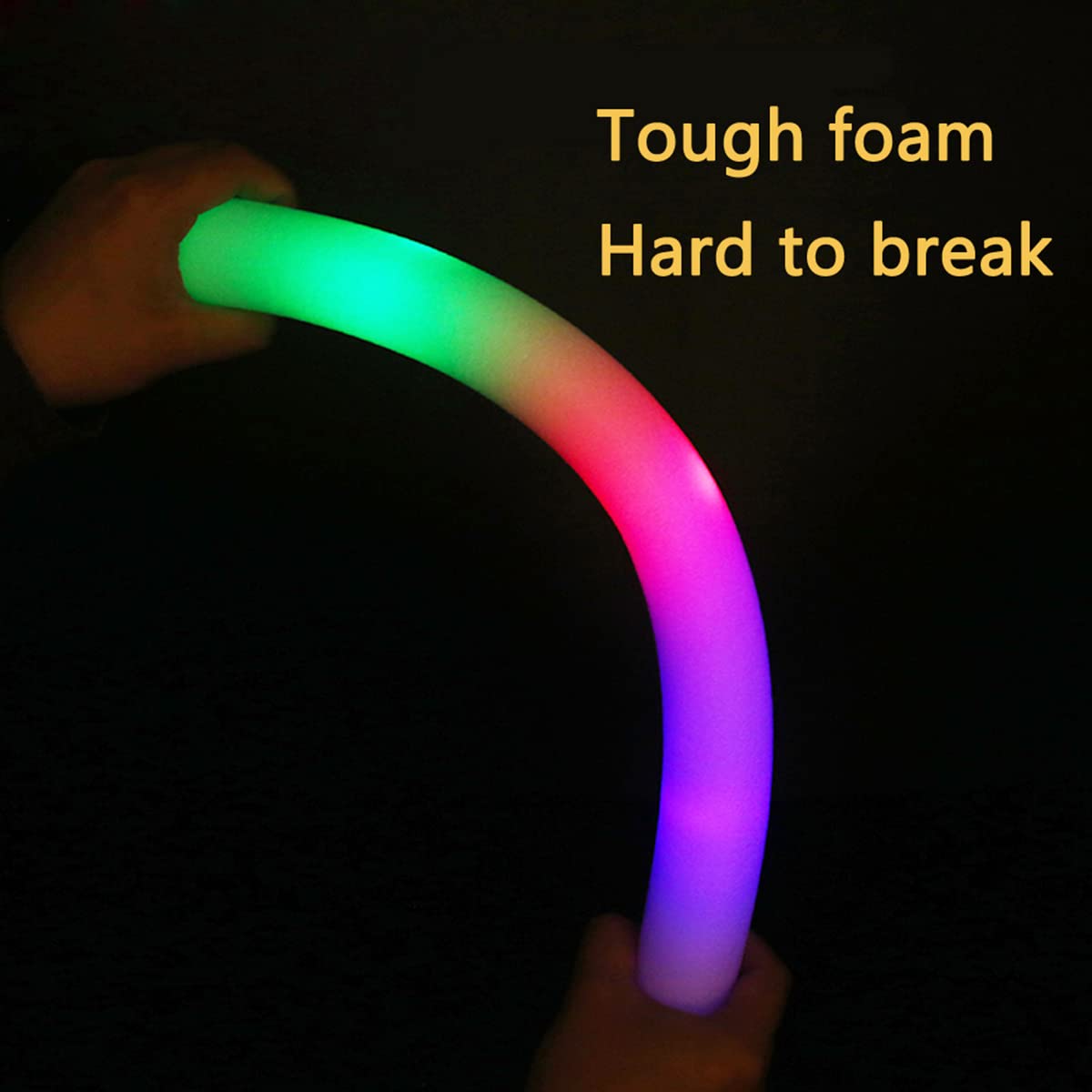 Glow Sticks Bulk - 38 Pcs LED Foam Sticks Glow in the Dark