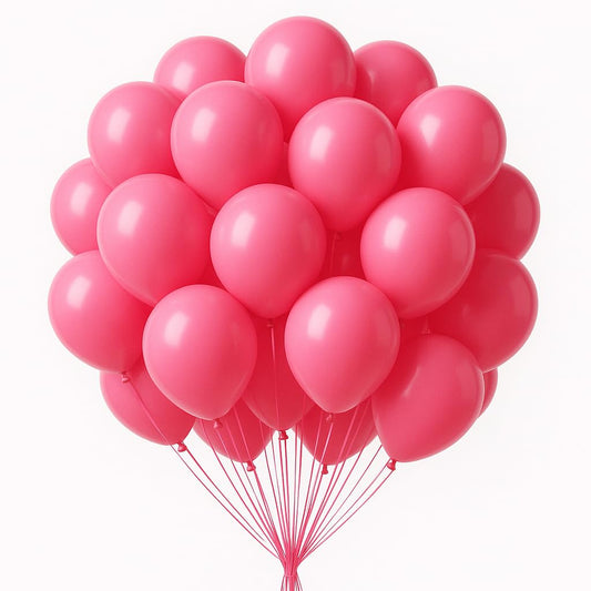 DRWKAY Pink Balloons 100 Pack, 12 Inch Latex Helium Pink Balloons