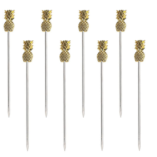 RR-RUOSHUI Pineapple Cocktail Picks Martini Picks for Appetizer
