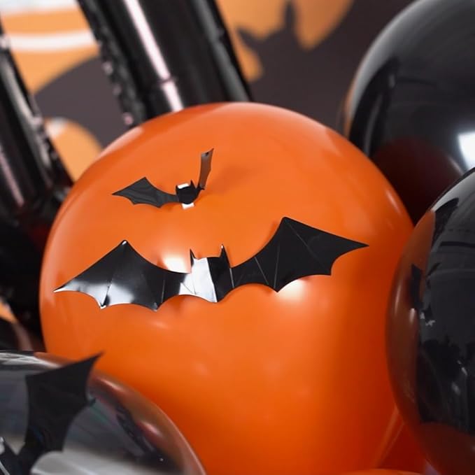 Halloween Balloon Arch Garland Kit Orange and Black Balloon Arch Kit