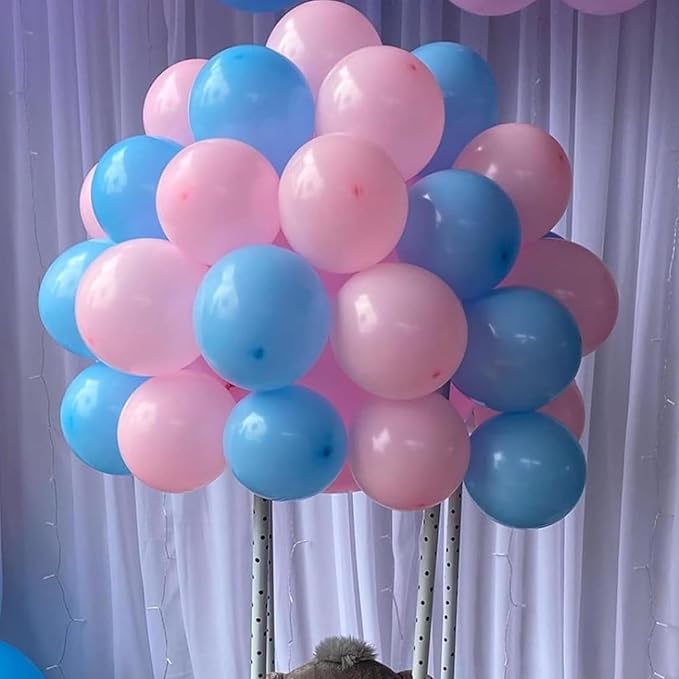 Pink and Blue Balloons Garland Arch Kit, 134pcs Gender Reveal Balloon