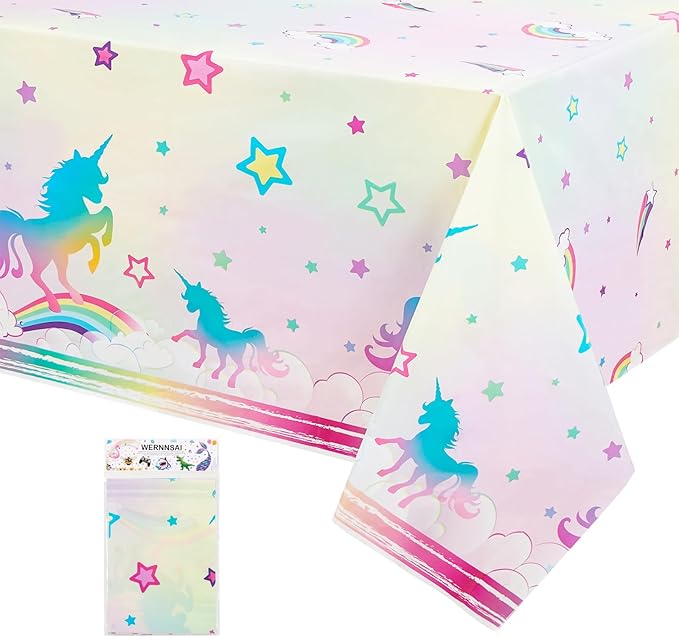 1PCS Unicorn Tablecloth - Unicorn Birthday Decorations