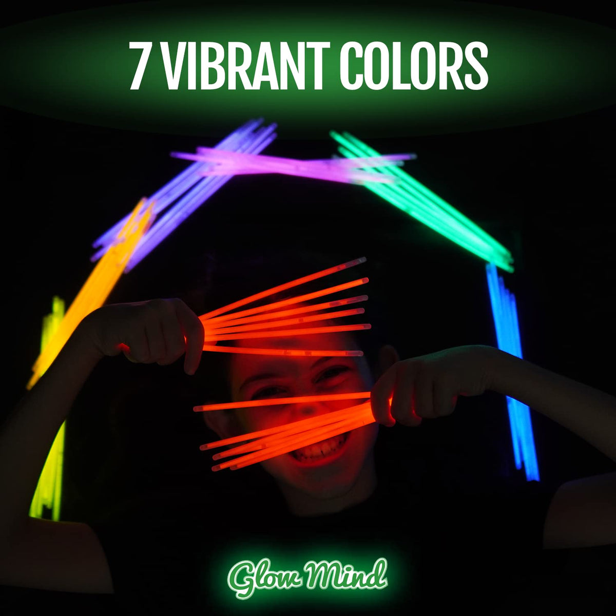 300 Ultra Bright Glow Sticks Bulk - Halloween Glow in the Dark Party