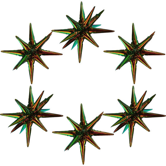 Dazzle Black Green Balloon 14-Pointed One-Piece Star Explosion Balloon