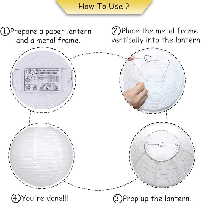 Paper Lanterns Decorative, Round Hanging Paper Lanterns Decorations