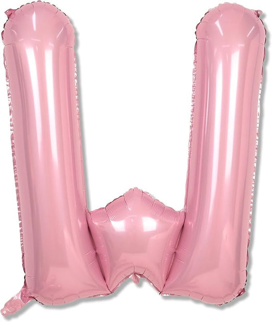 Pastel Pink W Balloon, 40 Inch Giant Baby Pink Mylar Helium Foil