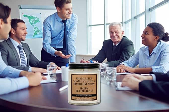 Cedar Crate Market Retirement Gift for Woman Men Teacher Smells Like