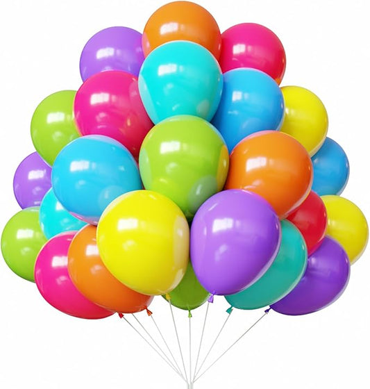 YMSZ Rainbow Balloons, 67pcs 12 Inch Colorful Party Balloons for