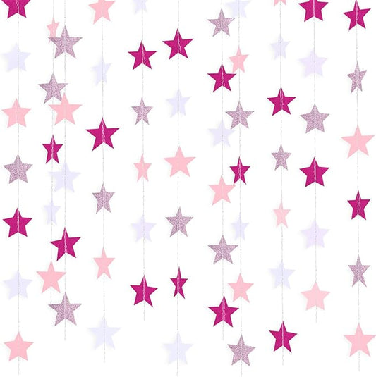 Patelai Glitter Star Garland Banner 2026 Graduation Decor 130 Feet #25