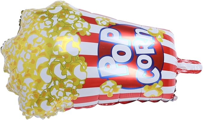 Popcorn Party Balloons 10pcs Reusable Aluminum Foil Movie Theme