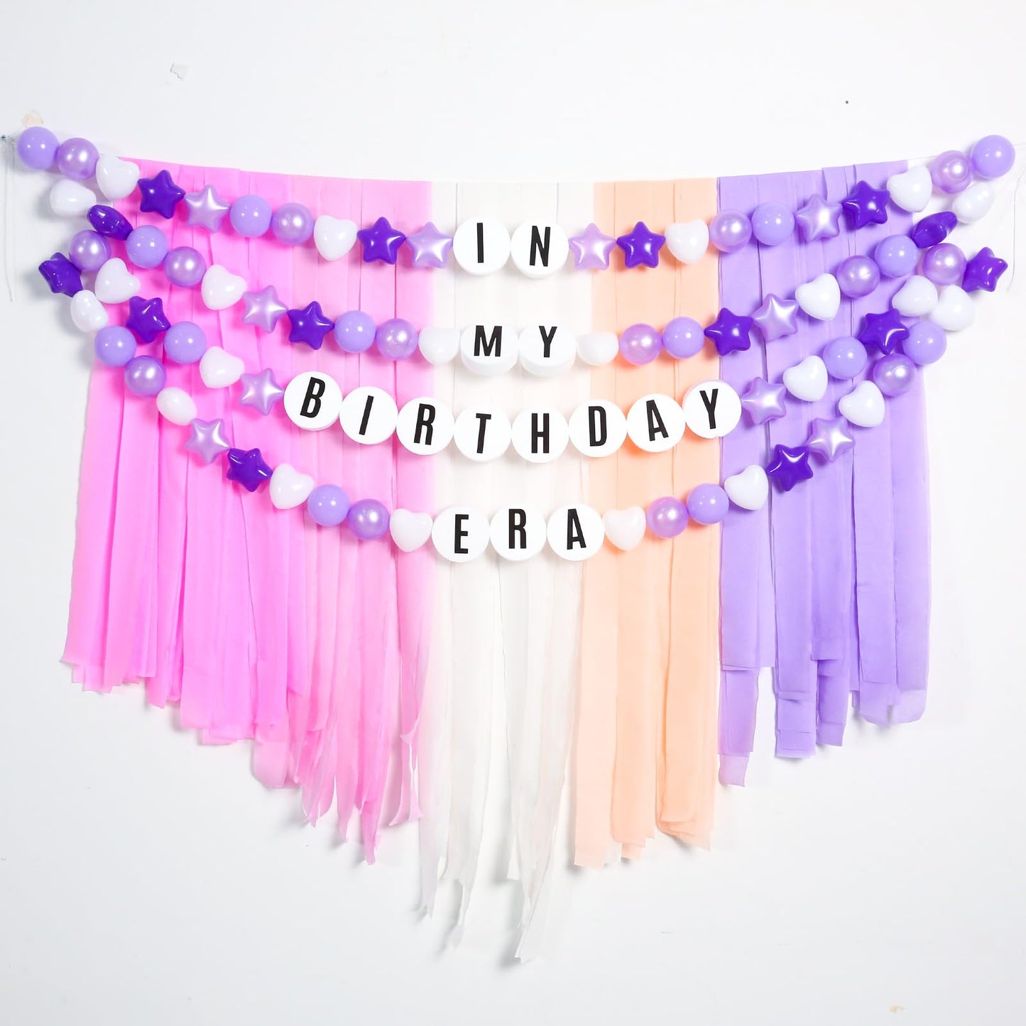 DIY Giant Friendship Bracelet Birthday Garland Kit with Letters Ball