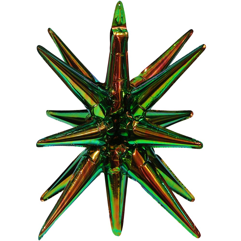 Dazzle Black Green Balloon 14-Pointed One-Piece Star Explosion Balloon