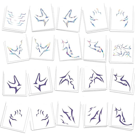 K-pop Demon Temporary Tattoos 60 Pcs - Anime Hunter Halloween Cosplay