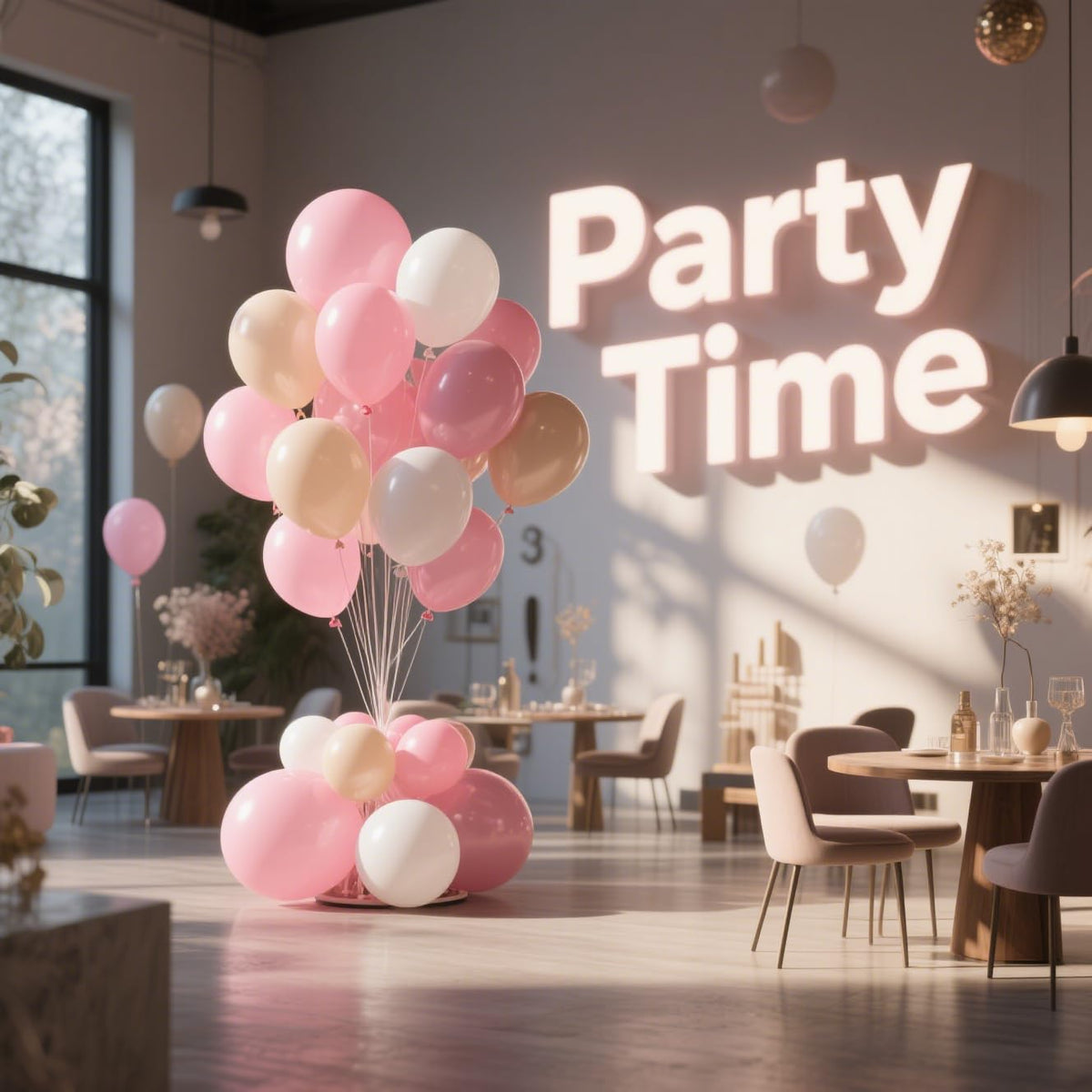 DRWKAY Pink Balloons 100 Pack, 12 Inch Latex Helium Pink Balloons