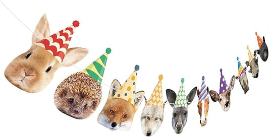Hooqict Safari Animals Happy Birthday Banner Animal Birthday