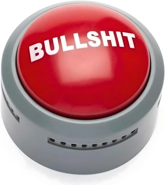 Bullshit Button – The Official Hilarious BS Button with Sound Effects