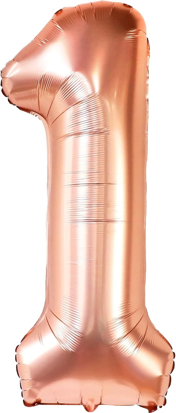 KatchOn, Rose Gold 1 Balloons for 1st Birthday - 40 Inch | Peach
