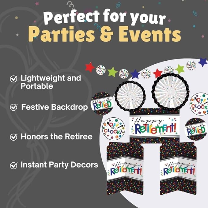 Officially Retired Room Decorating Kit Set Vibrant Design Perfect
