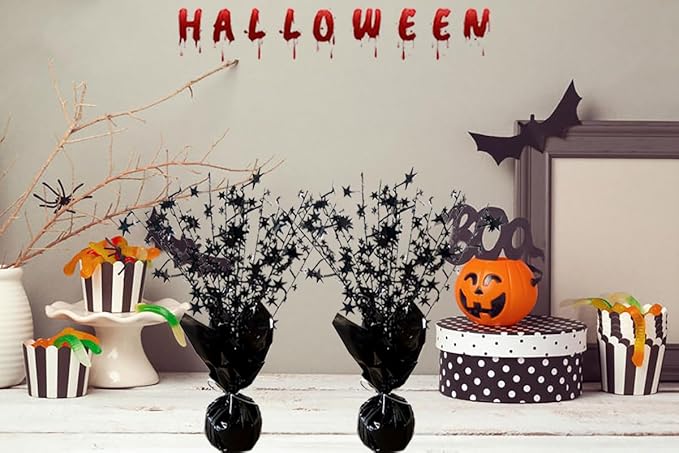 6 Pack Halloween Table Centerpieces Party Table Decoration Metallic