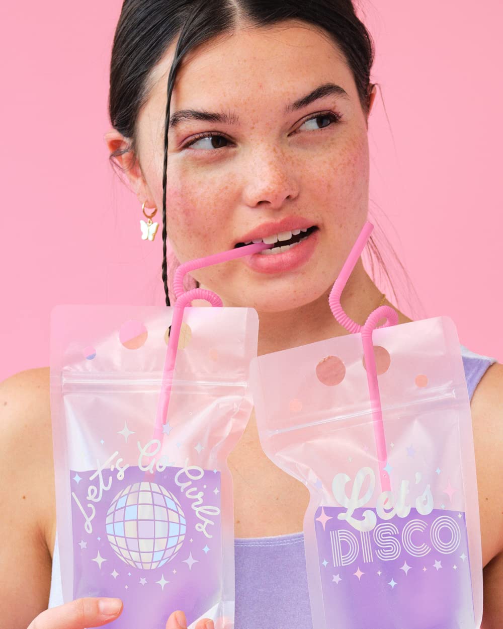 xo, Fetti Drink Pouches - 15 count | Bachelorette Party Cups, Last