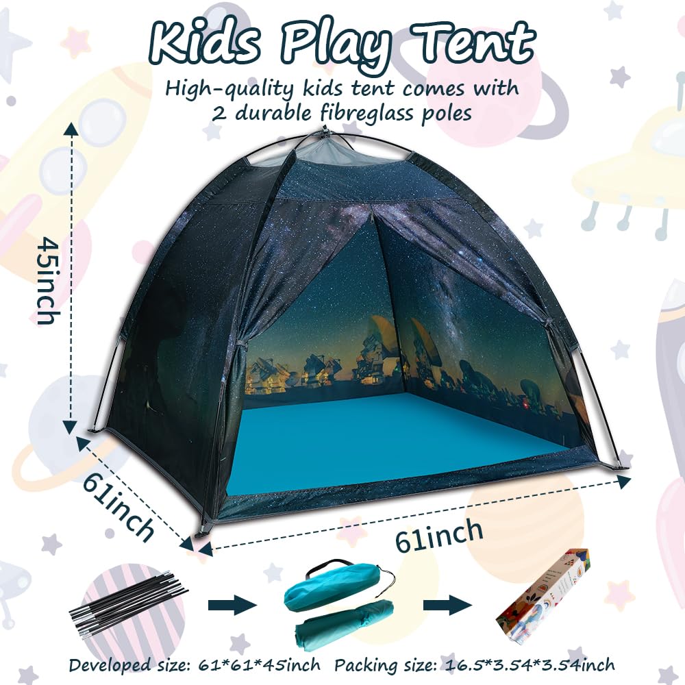 Kids Play Tent-61”x61”x45”Imaginative Play Popup Tent Space