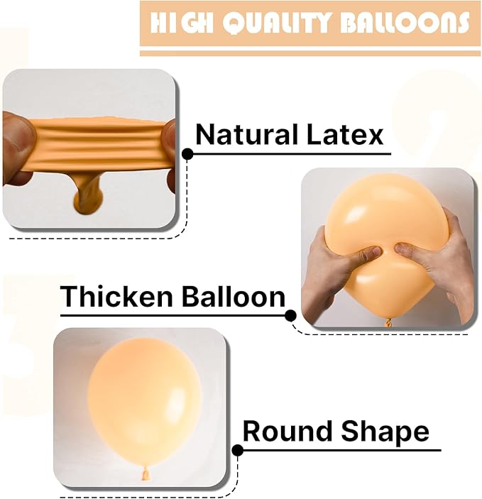 Nude Balloons 100 pcs Different Sizes Pack of 18 12 10 5