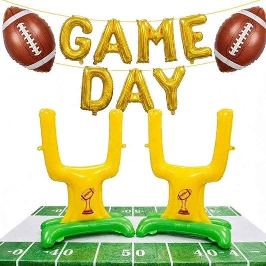 Football Party Decorations & with Football Goalpost Game Day Letter
