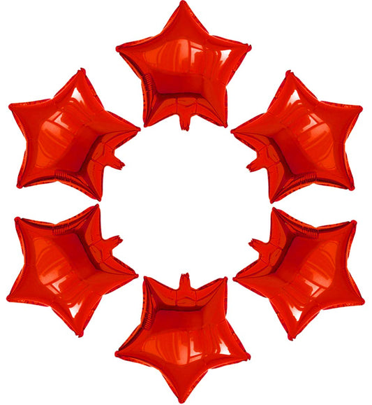 24 Pcs 18" Red Star Balloons Foil Balloons Mylar Balloon for Baby