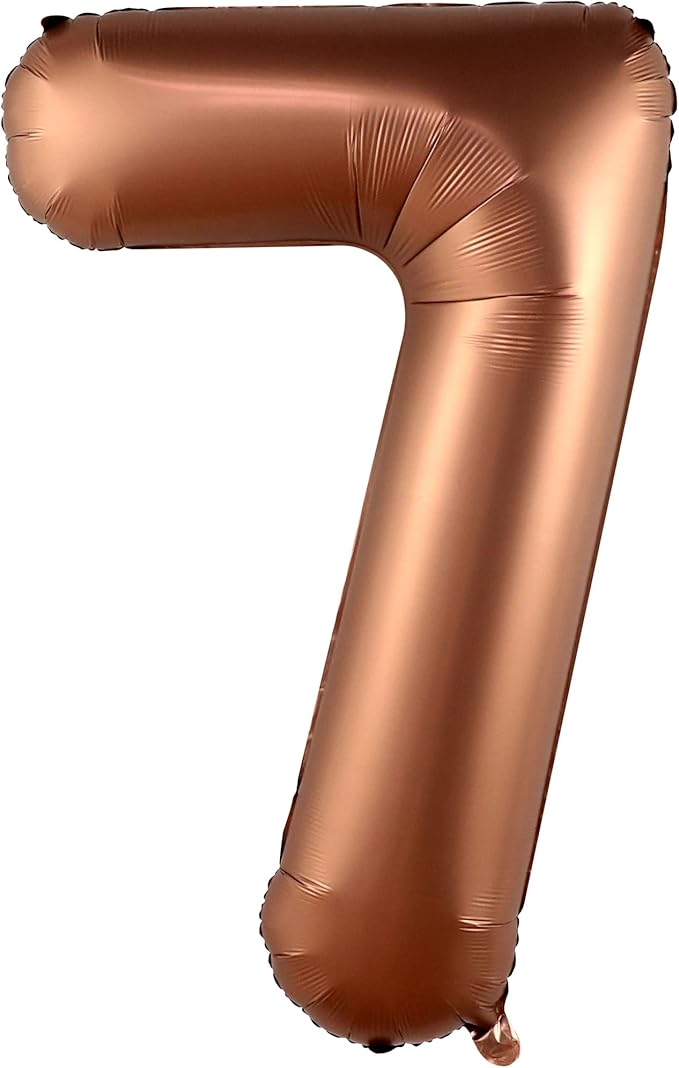 Giant Coffee Brown Number 7 Balloon - 40 Inch, 1 Count