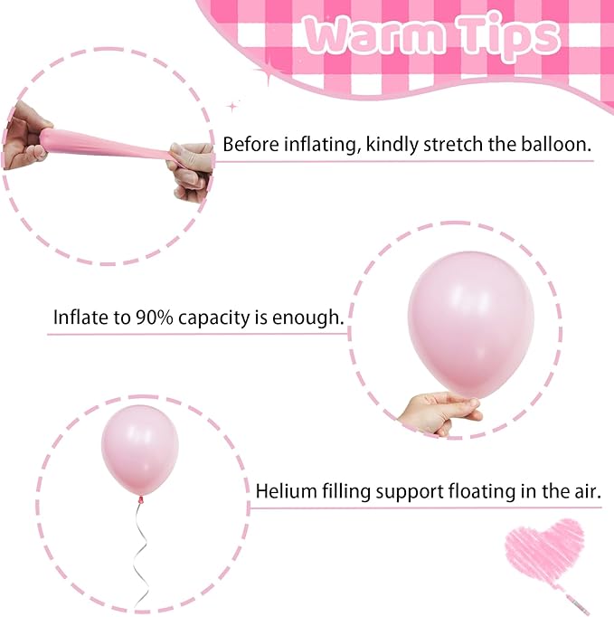 Funhot Pink Gold Balloons 12 Inch Latex Balloons for Birthday Wedding