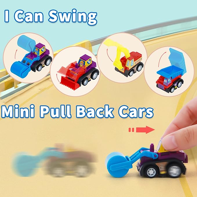 150 Pcs Construction Party Favors Kids Toddler Construction Toys