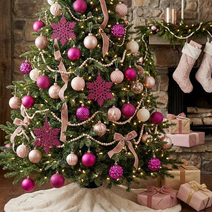 Valery Madelyn Christmas Tree Decorations Ornament Set, 50ct 2 Inches