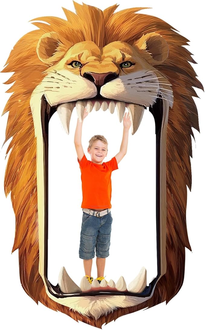 Jungle Animals Birthday Party Decorations Lion Porch Banner Backdrop