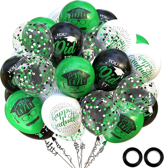 OuMuaMua 75 Pack Graduation Party Decorations Balloons Set - 12 Inch