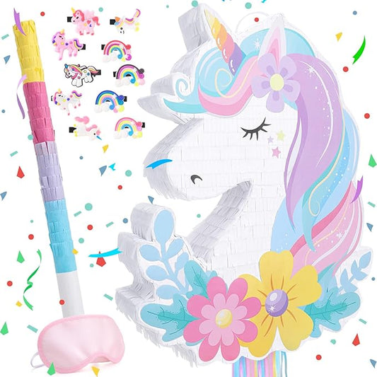 Unicorn Piñata Unicorn Party Supplies Piñata Bundle with Hair Clip