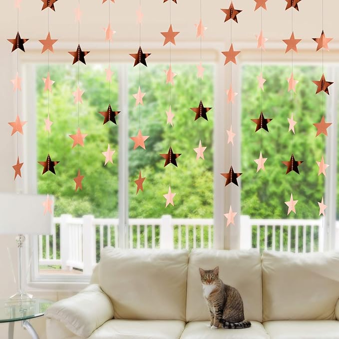 Patelai Glitter Star Garland Banner 2026 Graduation Decor 130 Feet #10