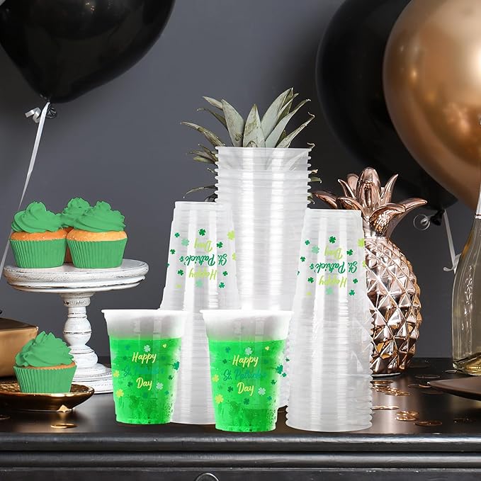 St Patrick's Day Party Supplies Kit for 25 Irish Themed Tableware