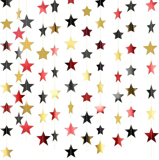 Patelai Glitter Star Garland Banner 2026 Graduation Decor 130 Feet #7
