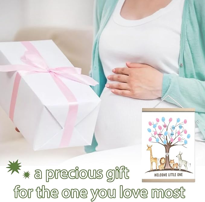 Gender Reveal Party Decorations Gender Reveal Fingerprint Tree
