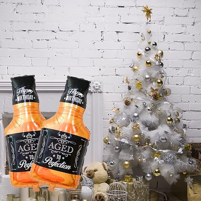 Whisky Bottle Foil Balloons Aluminum Balloon Whiskey Bottle Shape