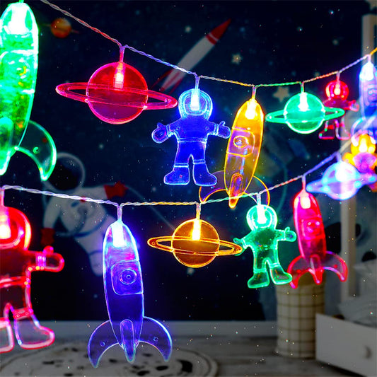 AceList Planet Astronaut String Lights, 20 LED USB Powered