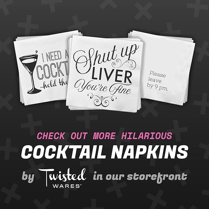 Funny Cocktail Napkins – “Please pretend you’re having fun.” – 20