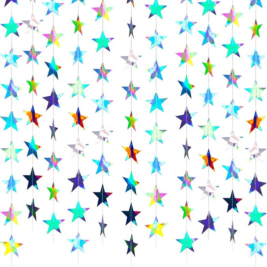 Patelai Glitter Star Garland Banner 2026 Graduation Decor 130 Feet #22