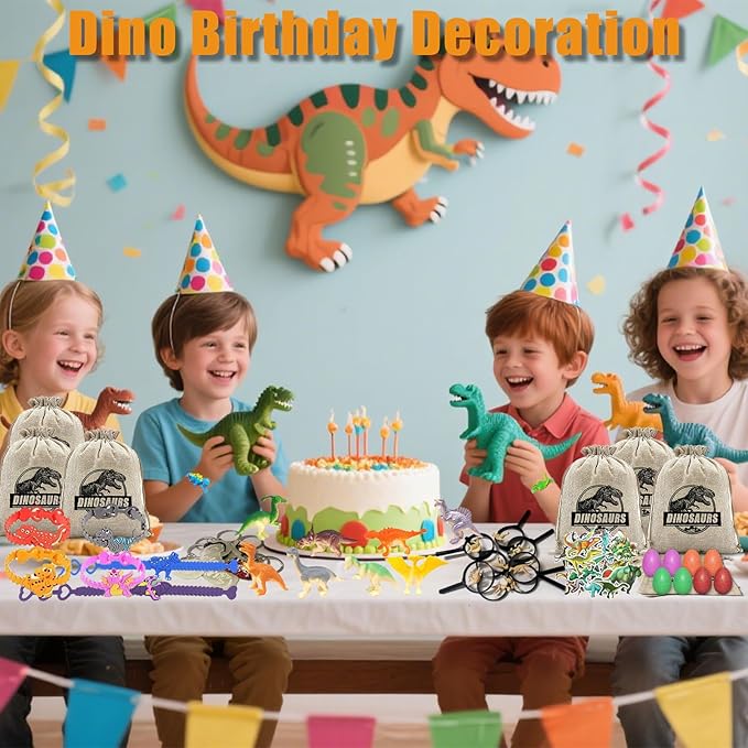 Dinosaur Party Favors for Kids Dino Birthday Toys with Hatchable