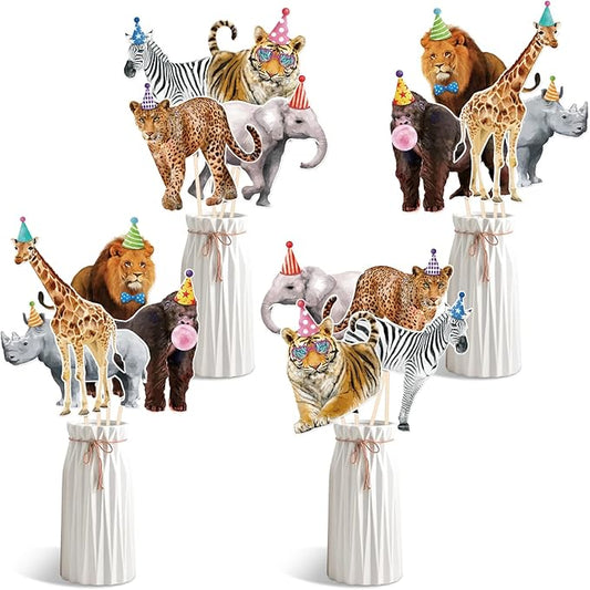 Safari Animals Party Decorations Jungle Animal Centerpiece Sticks