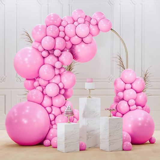 PartyWoo Pink Balloons 100pcs Different Sizes of 36 18 12 10 5 Inch