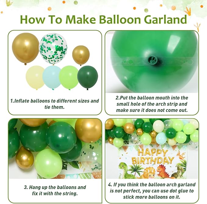 Dinosaur Birthday Decorations Dino Birthdays Party Supplies for Kids